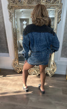 Load image into Gallery viewer, Blocked Denim Mini Dress
