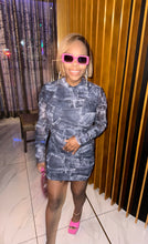 Load image into Gallery viewer, Give Him The Blues Mini Dress
