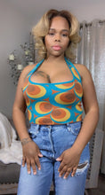 Load image into Gallery viewer, Pattern Sweater Halter Top
