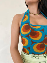 Load image into Gallery viewer, Pattern Sweater Halter Top
